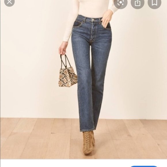 Reformation Denim - Reformation High Rise Cynthia Relaxed Jeans